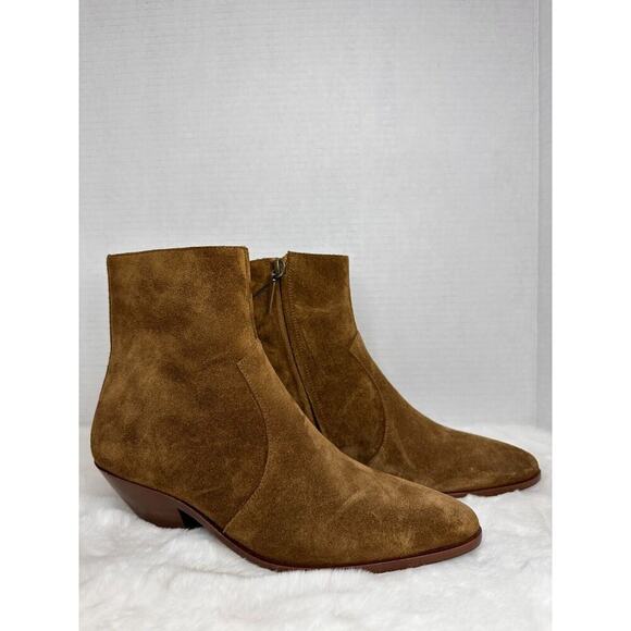 Saint Laurent brown Ankle Cowboy Boot Womens size EU 36.5 (US 6) - Picture 3 of 14